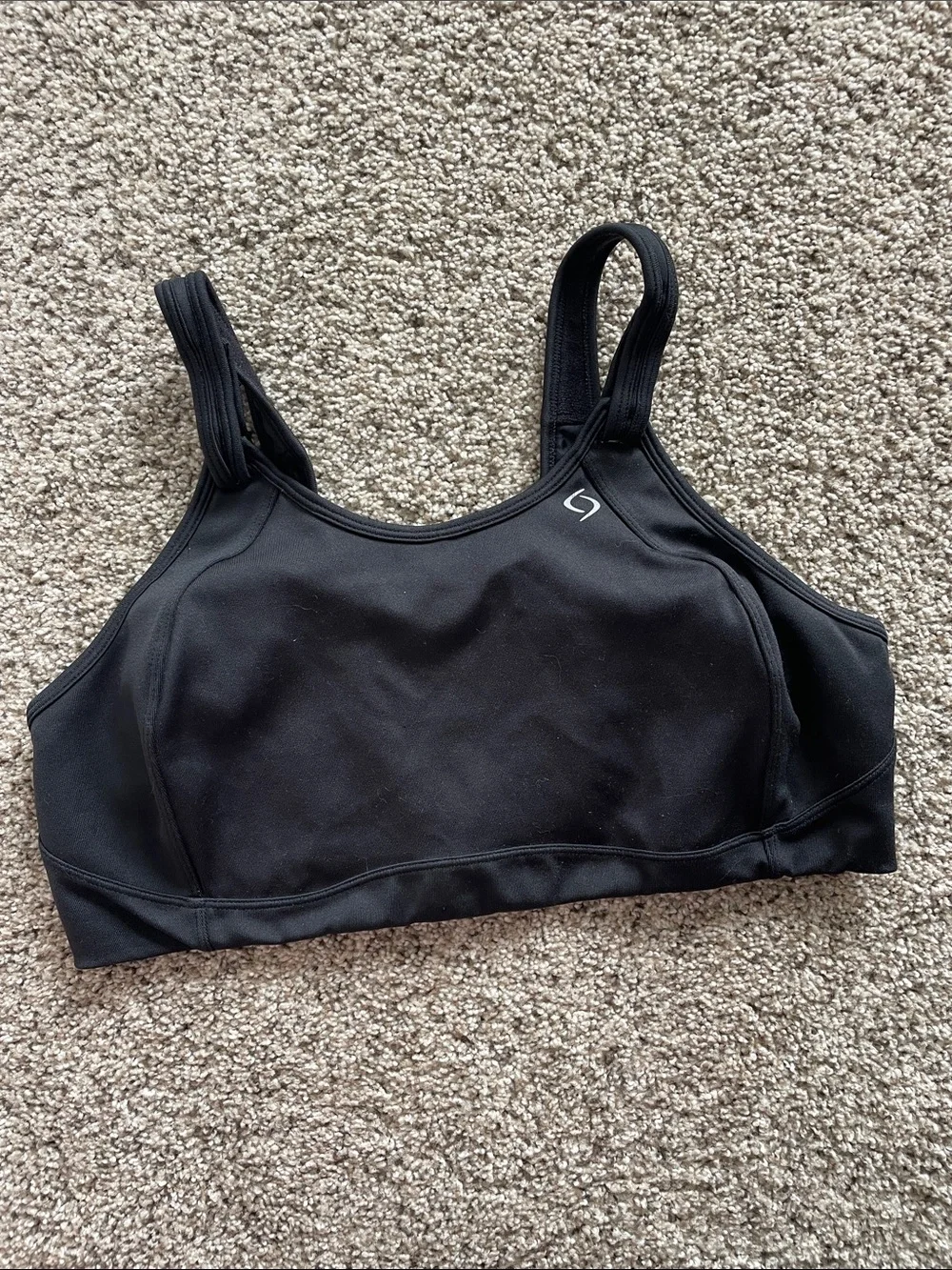 Brooks Moving Comfort Black Fiona Supportive Sports Bra 40D